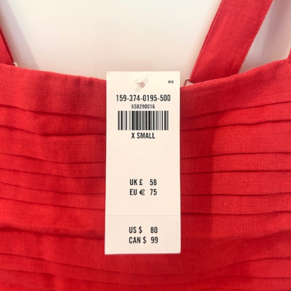 NWT - Abercrombie & Fitch Emerson Linen-Blend Skort - Size XS - Picture 4 of 7